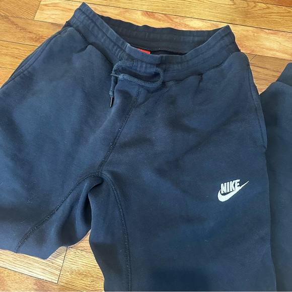 Nike Swoosh Logo Embroidered Joggers Sweatpants Faded Black Size Small‎ - Picture 5 of 6